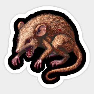 Shrew in Pixel Form Sticker